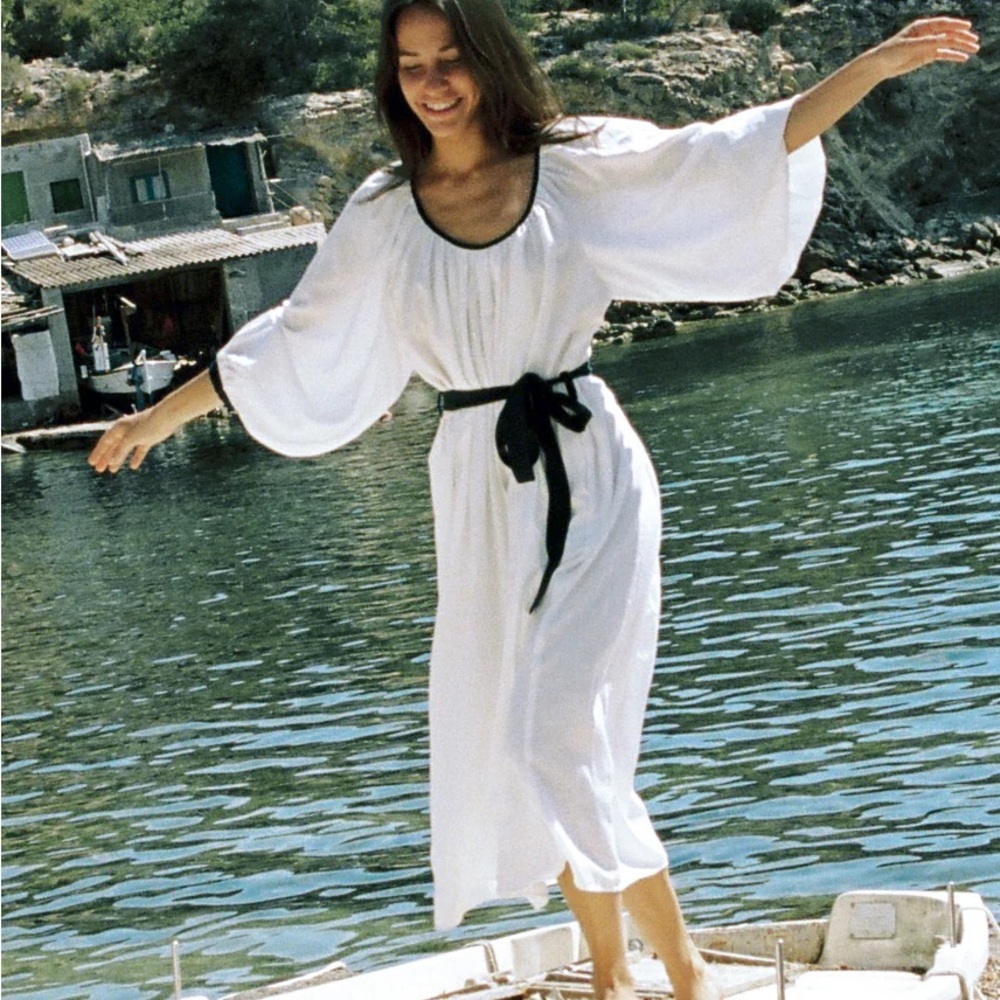 Ciao Lucia Lia Dress in Navy/white